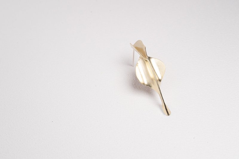 【惊蛰系列】黄铜耳环 Brass Earrings - 耳环/耳夹 - 铜/黄铜 