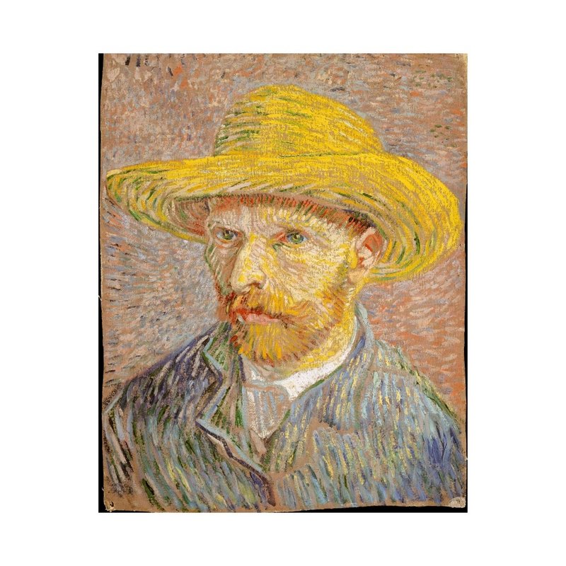 【艺术微喷】梵谷 van Gogh | Self-Portrait with a Straw Hat - 海报/装饰画/版画 - 纸 