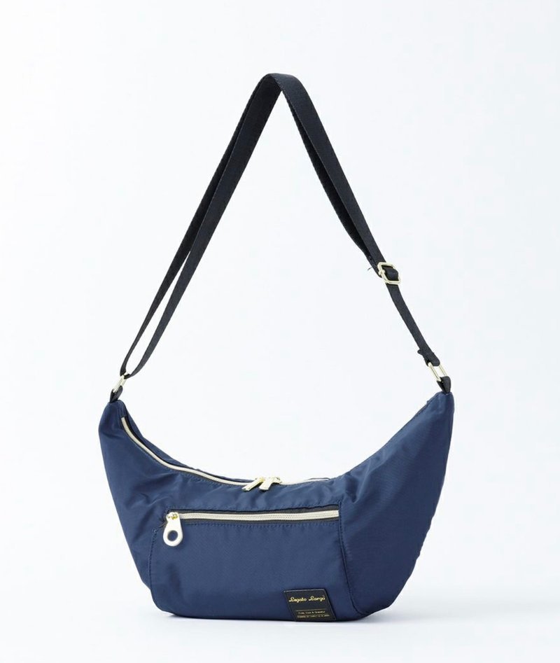 Legato Largo 防泼水 轻巧贴身旅行防盗手袋 深蓝色 LH-V0181 - 侧背包/斜挎包 - 聚酯纤维 蓝色