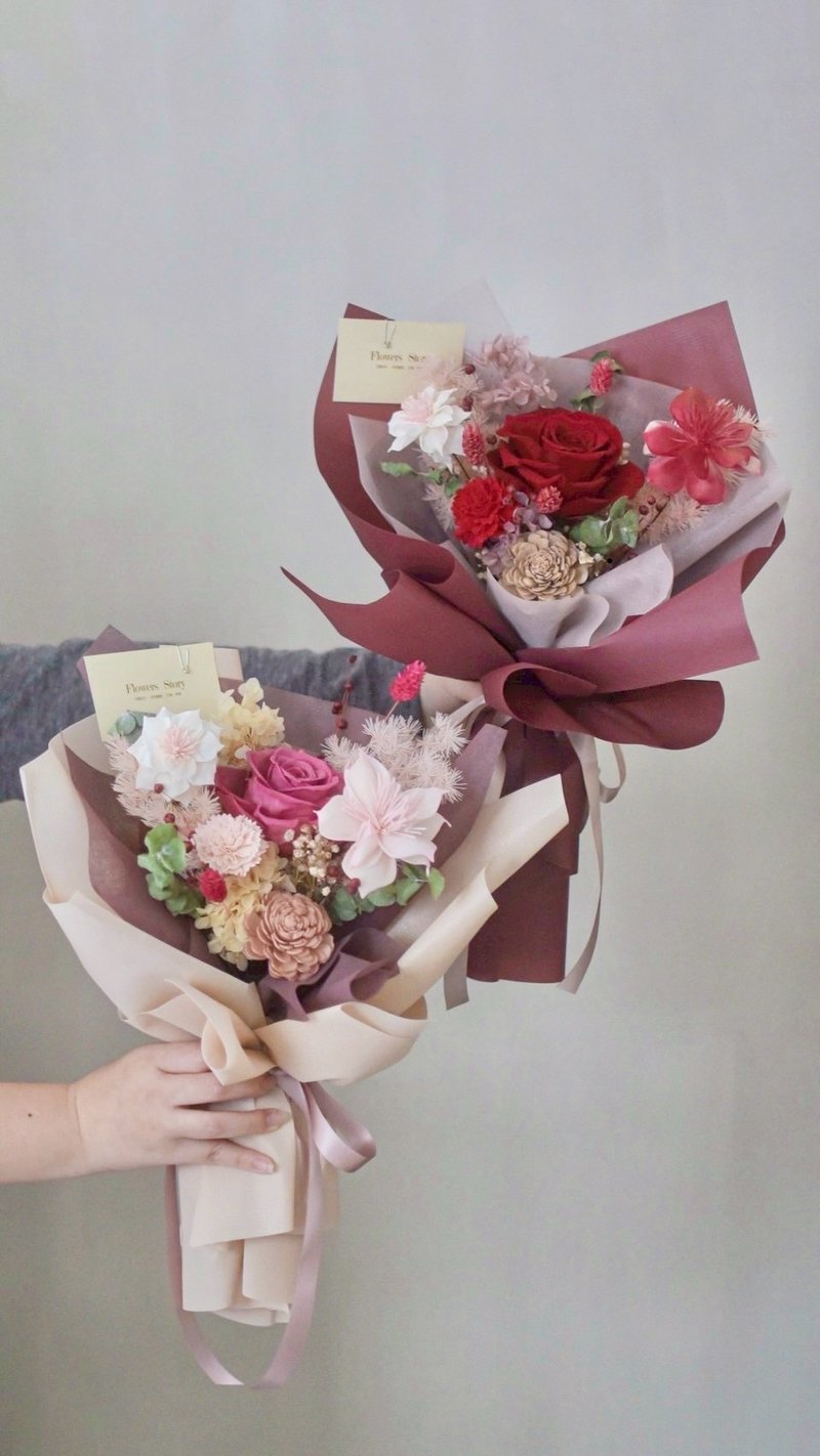 /花束系列/母亲节永生花束 - 干燥花/捧花 - 植物．花 多色