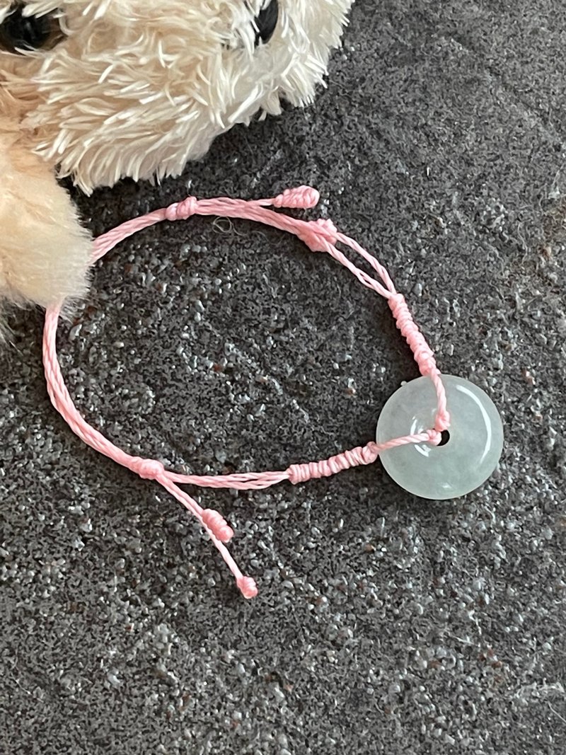 定制商品 平安扣翡翠手环缅甸玉 无优化 天然A货翡翠 随心所欲款 - 手链/手环 - 玉石 