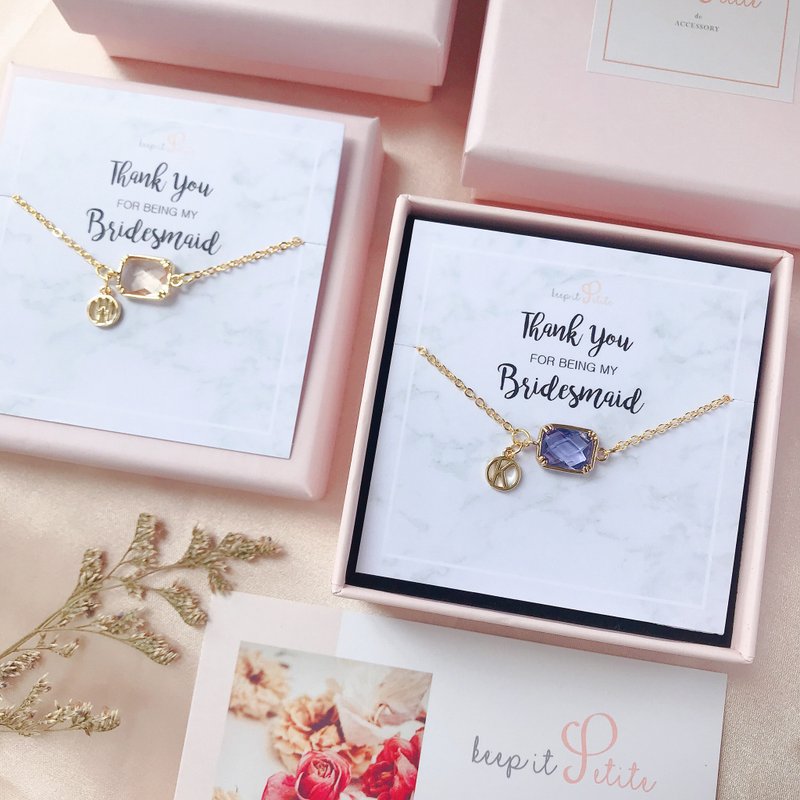 加购感谢姊妹卡 Thank You For Being My Bridesmaid (不含饰物) - 卡片/明信片 - 纸 白色