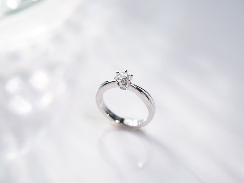 灯塔 | 钻石戒指/钻戒/真钻/铂金 *浪漫优美 | 婚戒系列 - 戒指 - 钻石 白色