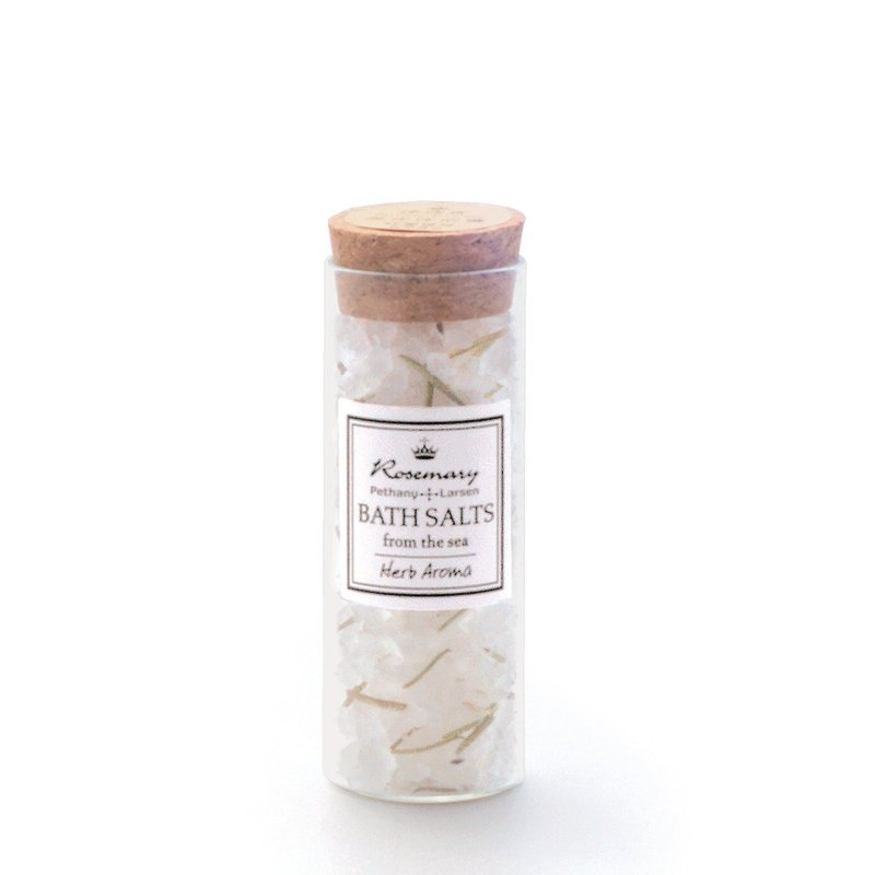 两件组 迷迭香纾压回神 精油调理净肤浴盐40g -Pethany+Larsen - 沐浴用品 - 浓缩/萃取物 白色
