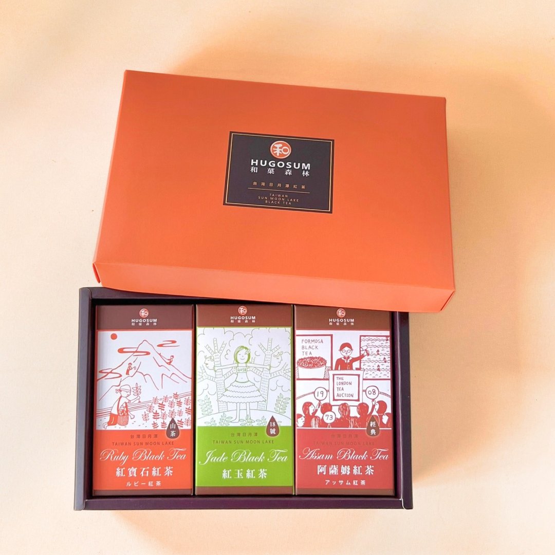 【好茶礼盒】台湾日月潭红茶故事集礼盒-石玉萨(6入茶包*3) - 茶 - 纸 多色