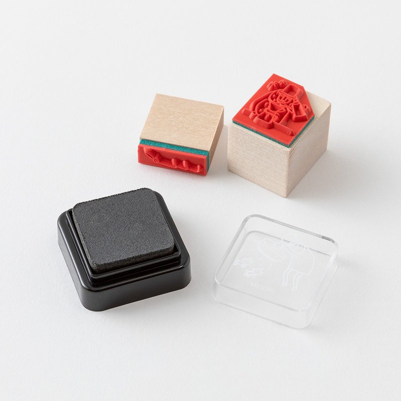 MIDORI 欧吉桑 30 周年印台-黑 - 印章/印台 - 其他材质 