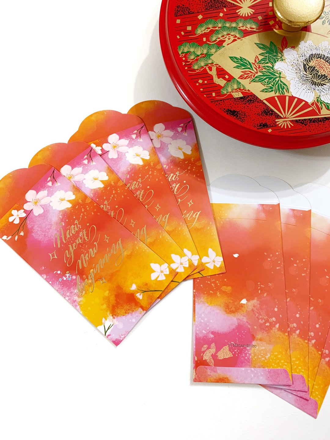 新年伊始 梅花 利是封 红包袋 一组10个 Mstandforc - 红包/春联 - 纸 多色