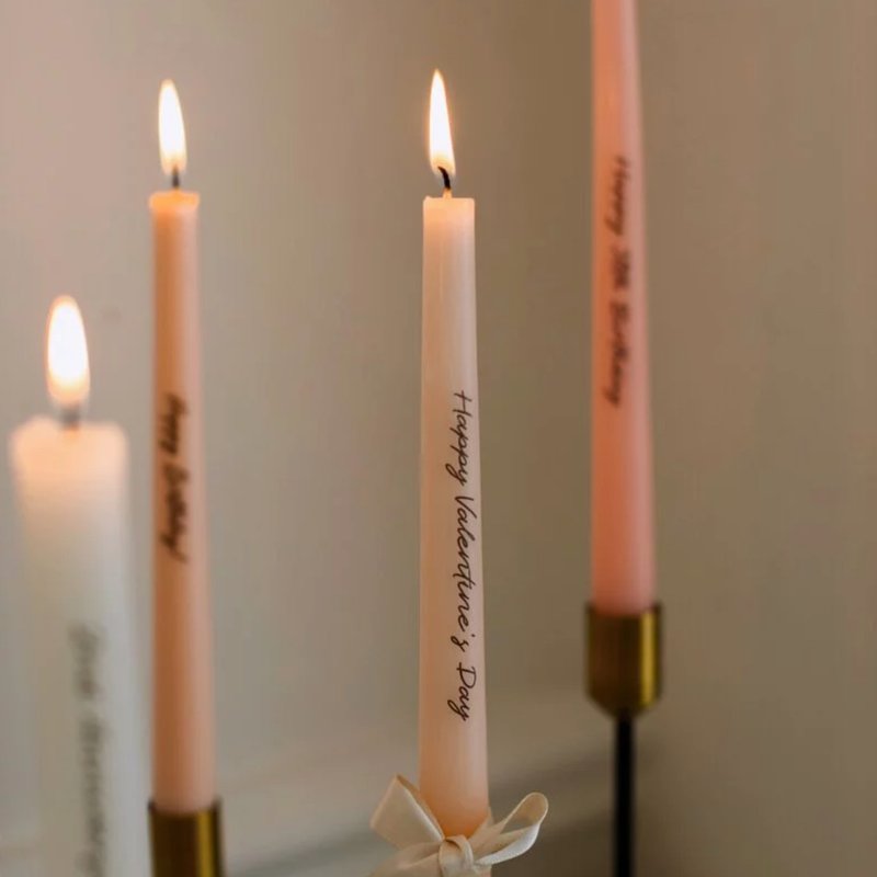 Rosie's Party 蔷薇派对 蜡烛烛台八件组 - 蜡烛/烛台 - 其他材质 粉红色