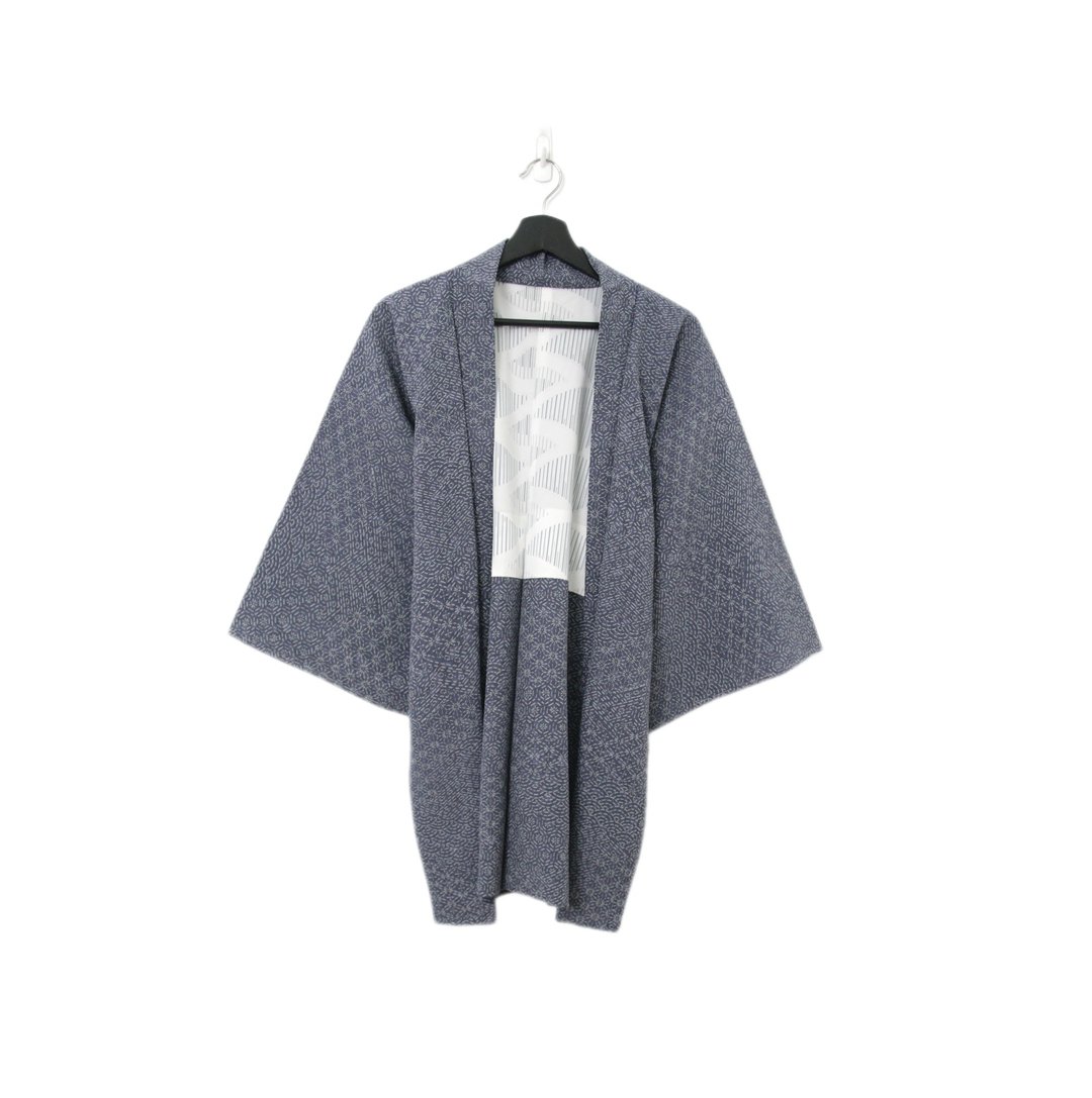 Back to Green-日本带回羽织 夜里的烟花 kb-74/vintage kimono - 女装休闲/机能外套 - 丝．绢 