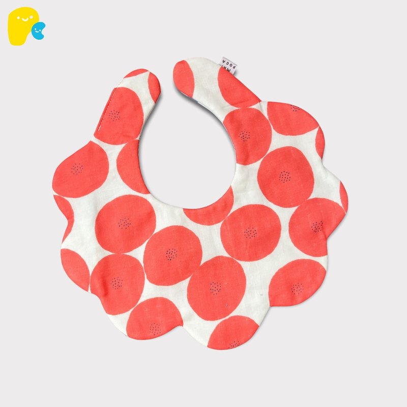 红汤圆 - 口水巾 围兜 - 围嘴/口水巾 - 棉．麻 红色