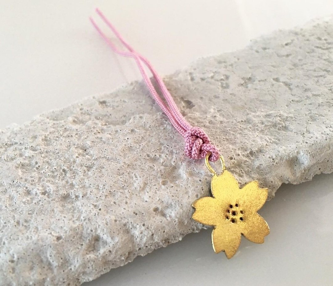 Sakura Pass Brass Kumihimo Bookmark - 其他 - 其他金属 金色