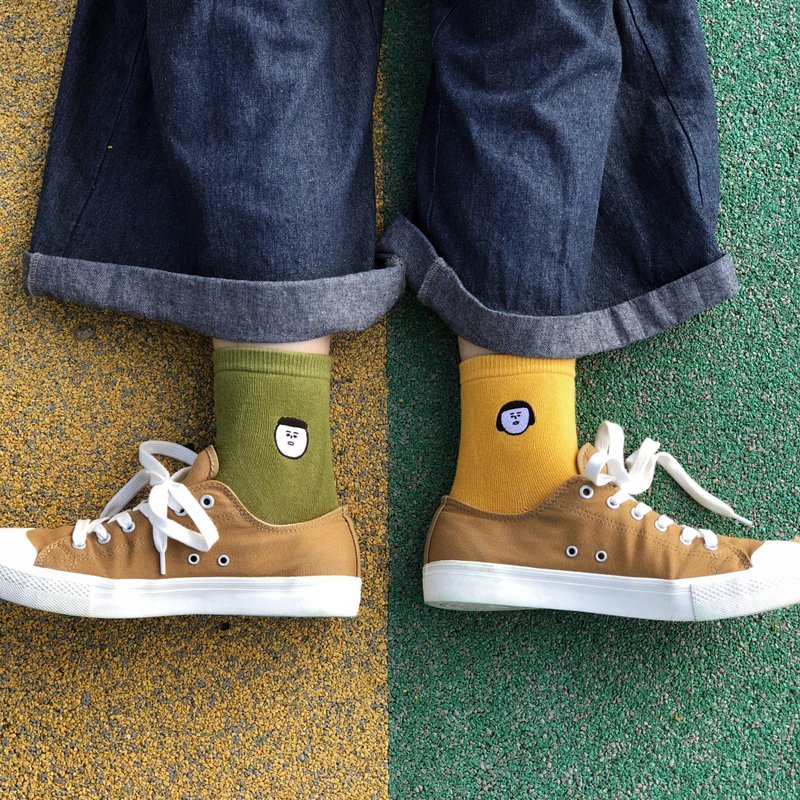 1G珍妮 | 刺绣棉袜 - 袜子 - 棉．麻 