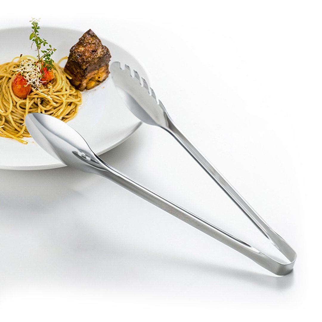 日本霜山 日本制不锈钢捞面夹/料理夹/沙拉夹/餐夹-25cm - 厨房用具 - 不锈钢 银色