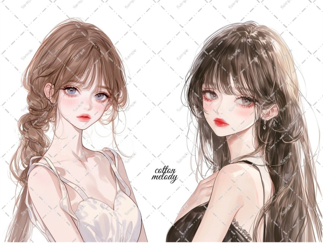 原创贴纸 no.6602 人物贴纸 原创贴纸 人物贴纸 女孩贴纸 原创人物贴纸 - 贴纸 - 纸 