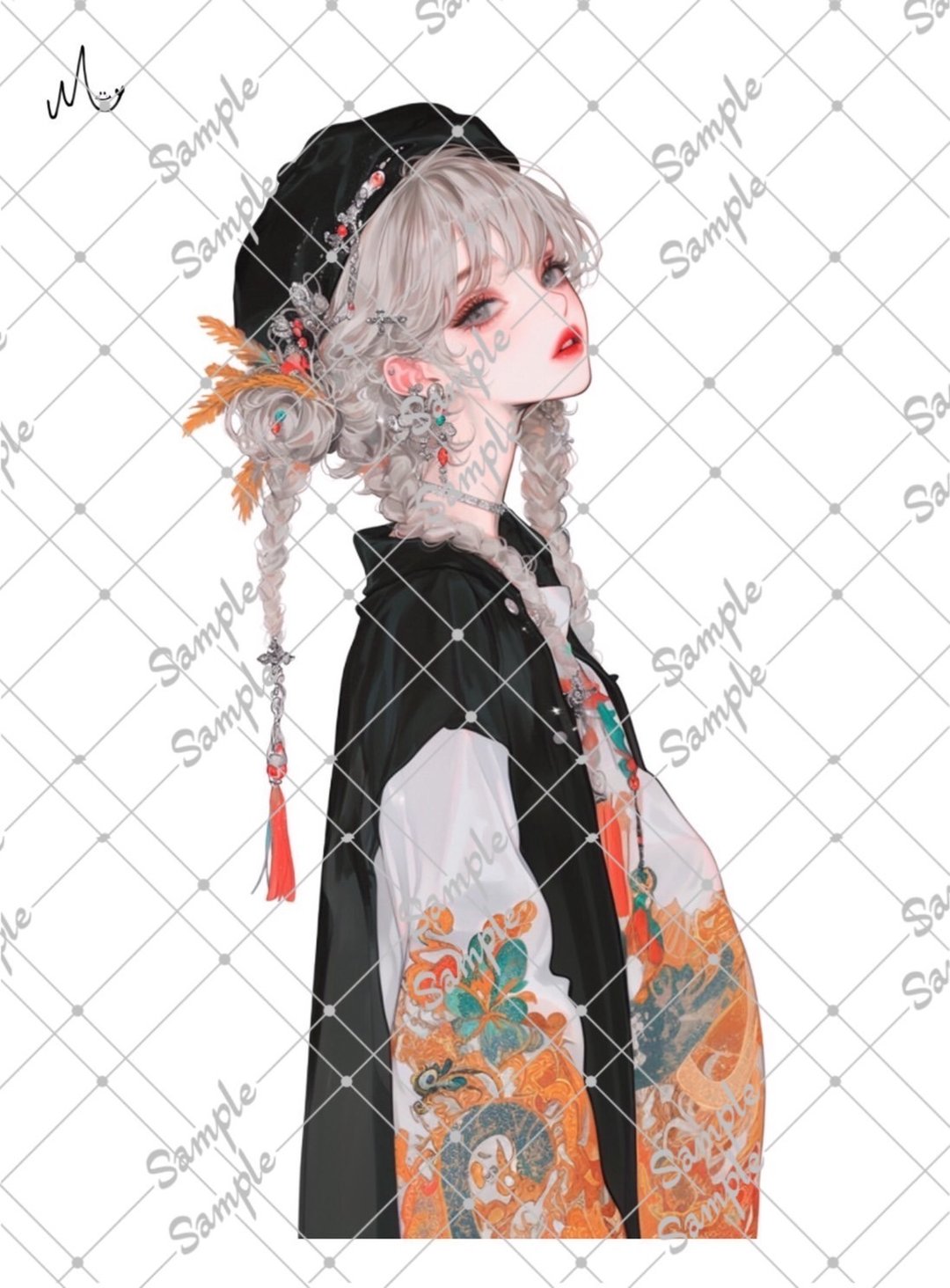 原创人物贴纸 10月新款 - 贴纸 - 纸 