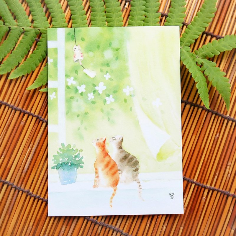 夏日微风 明信片 - 卡片/明信片 - 纸 绿色