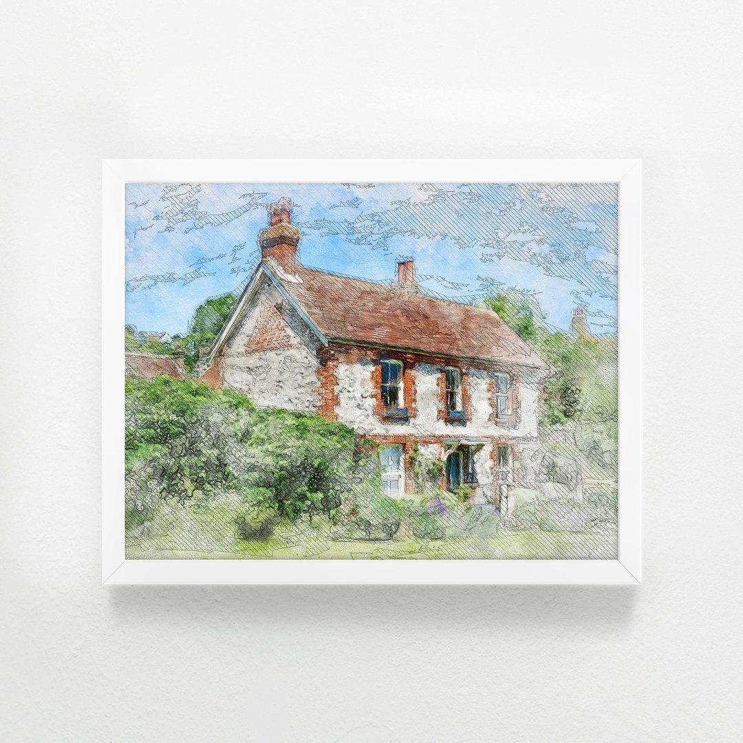 定制化你的回忆  风景画 / 房屋建筑画 / 纪念瞬间的回忆 - 订制画像 - 纸 