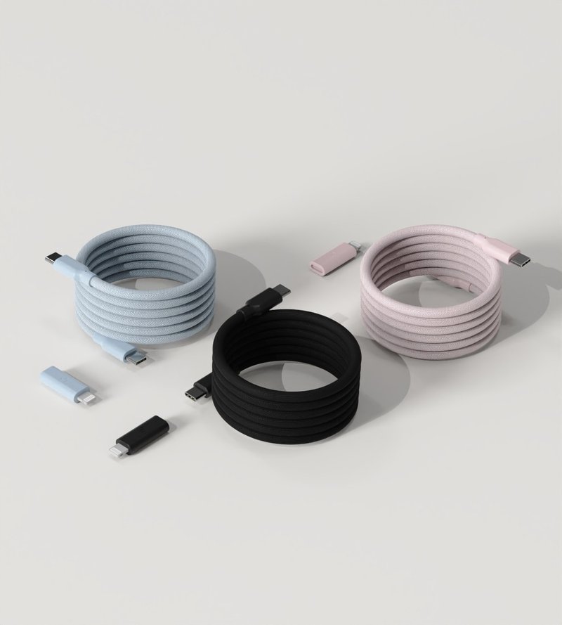 Allite USB C to L转接头+Allite 磁吸收纳编织快线USB-C to C - 充电宝/传输线 - 其他材质 多色