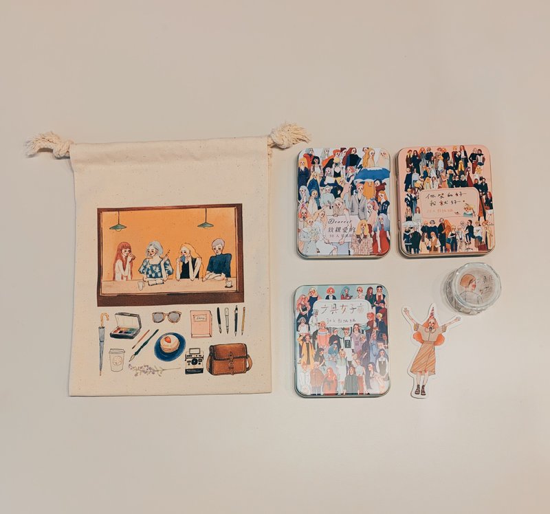 文具祭甜蜜生活贴贴福袋组 - 贴纸 - 纸 多色