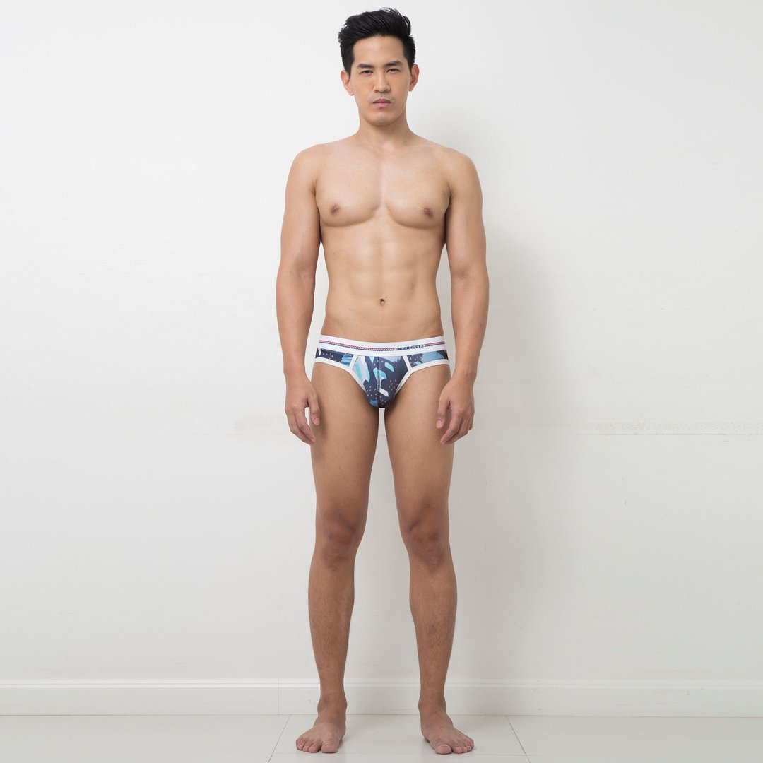 BF010 低腰印花三角-OCEAN - 男士内衣裤 - 聚酯纤维 多色