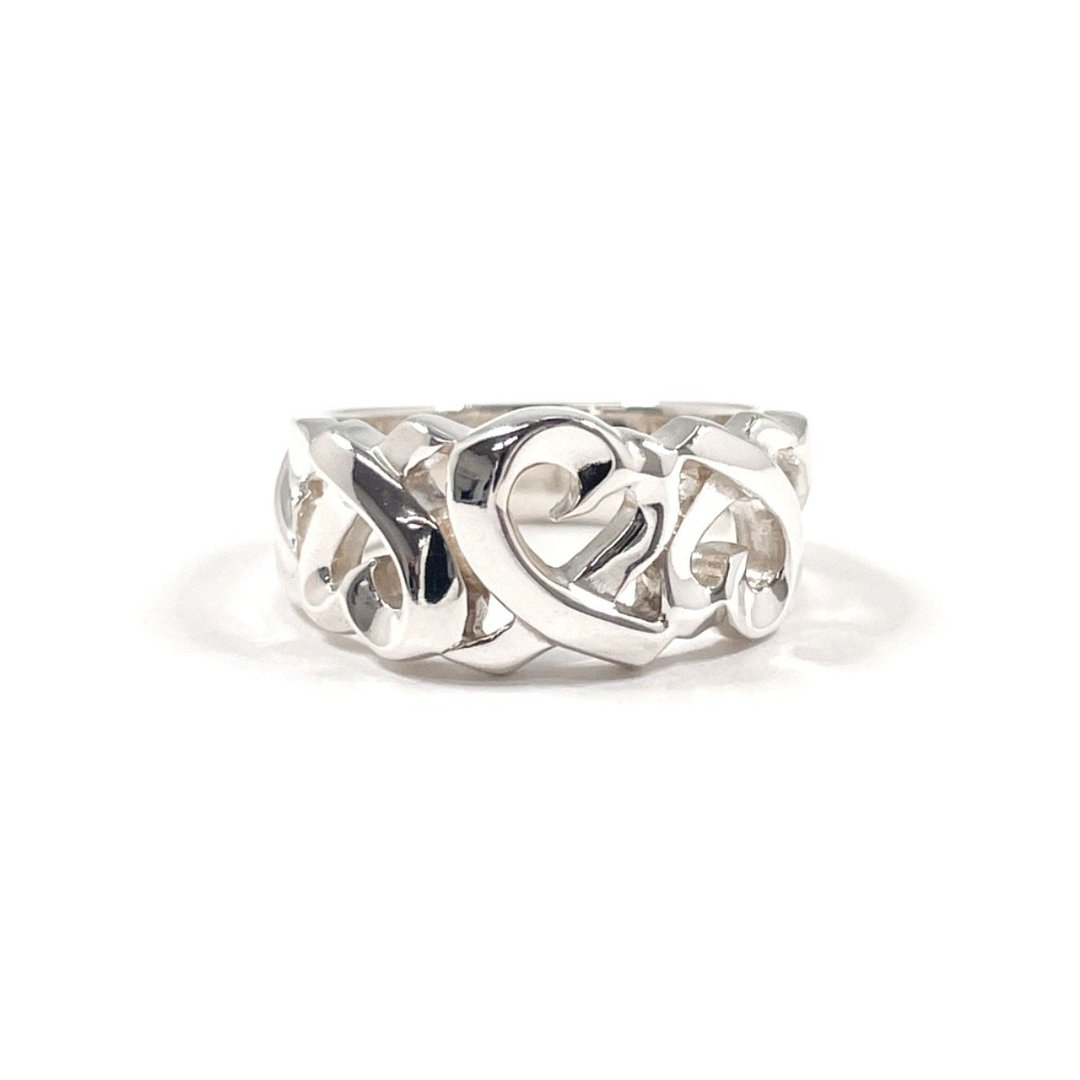 【日本直送 二手美品】10 号 蒂芙尼 TIFFANY&Co. 戒指 Triple Loving Heart Paloma Picasso 银 925 - 戒指 - 纯银 银色