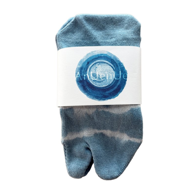 日本制造 靛蓝染色 JAPANBLUE INDIGO DYED SOCKS Tabi #2 - 袜子 - 棉．麻 