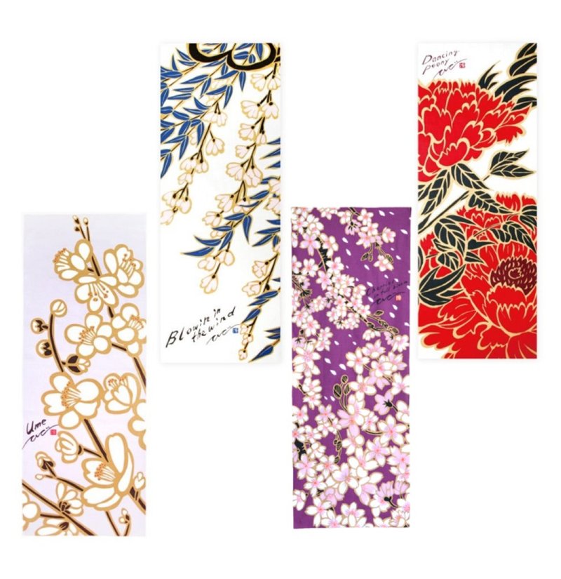 【共4种图案】手绢 - 春季系列 - 毛巾浴巾 - 棉．麻 多色