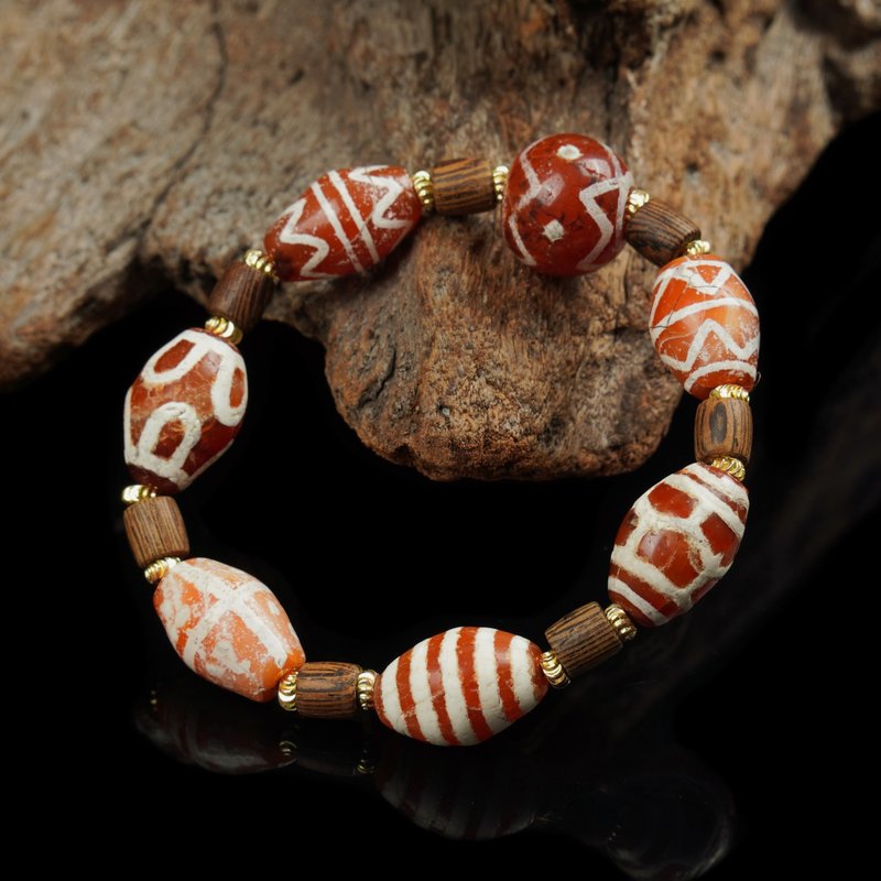 西亚红玉髓手链(内围15厘米) - 手链/手环 - 其他材质 