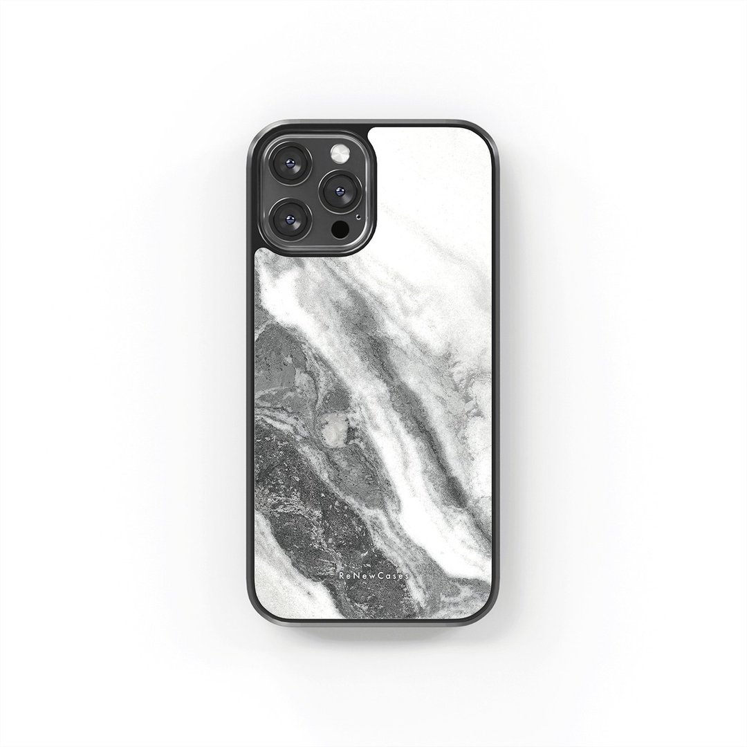 环保 再生材料 iPhone 三合一防摔手机壳 黑白 hey大理石纹 hey - 手机壳/手机套 - 环保材料 白色