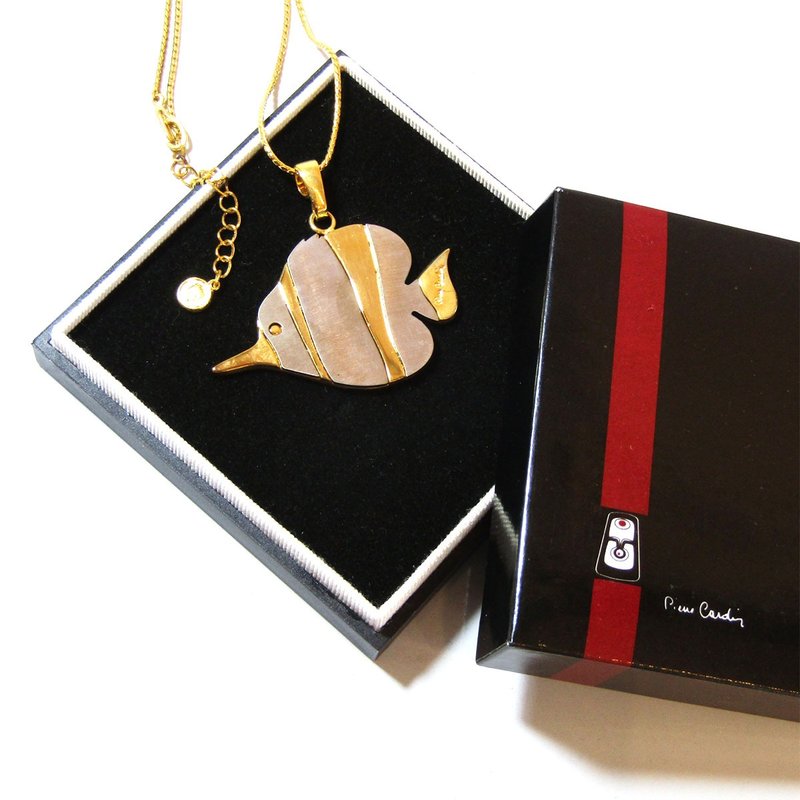 1980年代 皮尔·卡登 古董 热带鱼 项链 大 - 项链 - 其他金属 金色