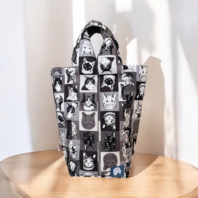 黑白喵 - MAMA TO GO 提袋 - 童装上衣 - 棉．麻 多色