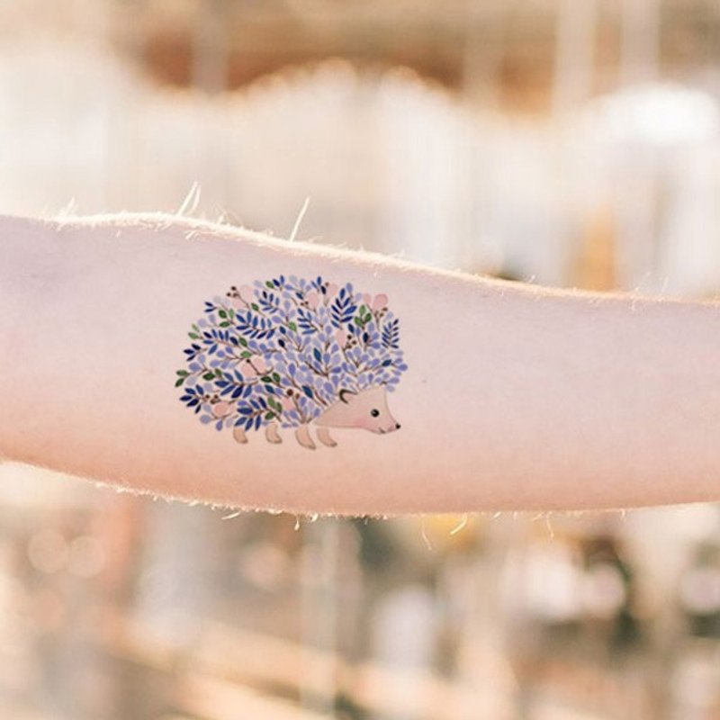 TU纹身贴纸-小刺猬与它的朋友／刺青／防水纹身／原创／纹身贴／ - 纹身贴 - 纸 多色