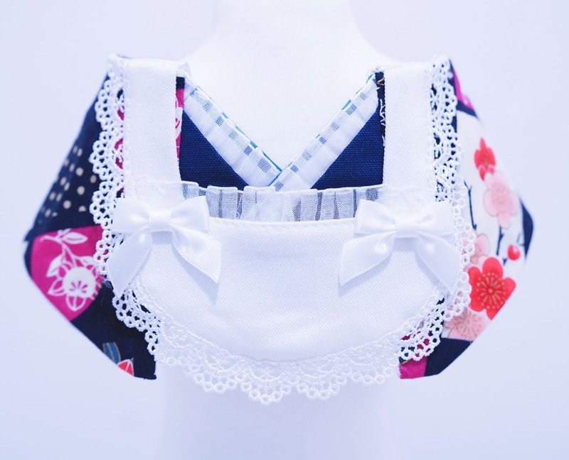 Crazy de Wan - Kimono Tokushū Bib Series 和服特辑 昭和メイ - 衣/帽 - 其他人造纤维 蓝色