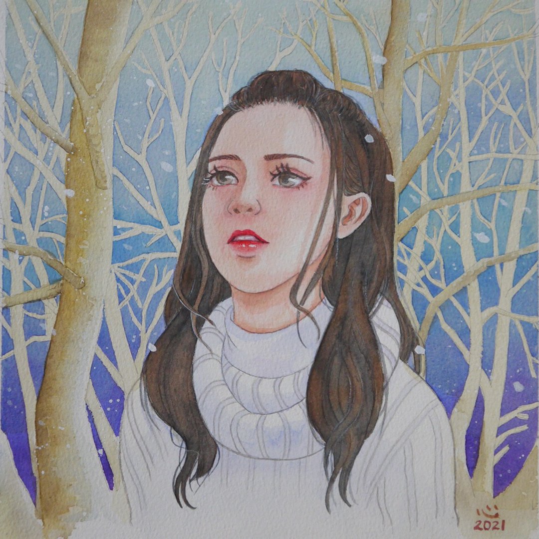 寂静之音 Sound of Silence /原画/水彩画 - 海报/装饰画/版画 - 纸 