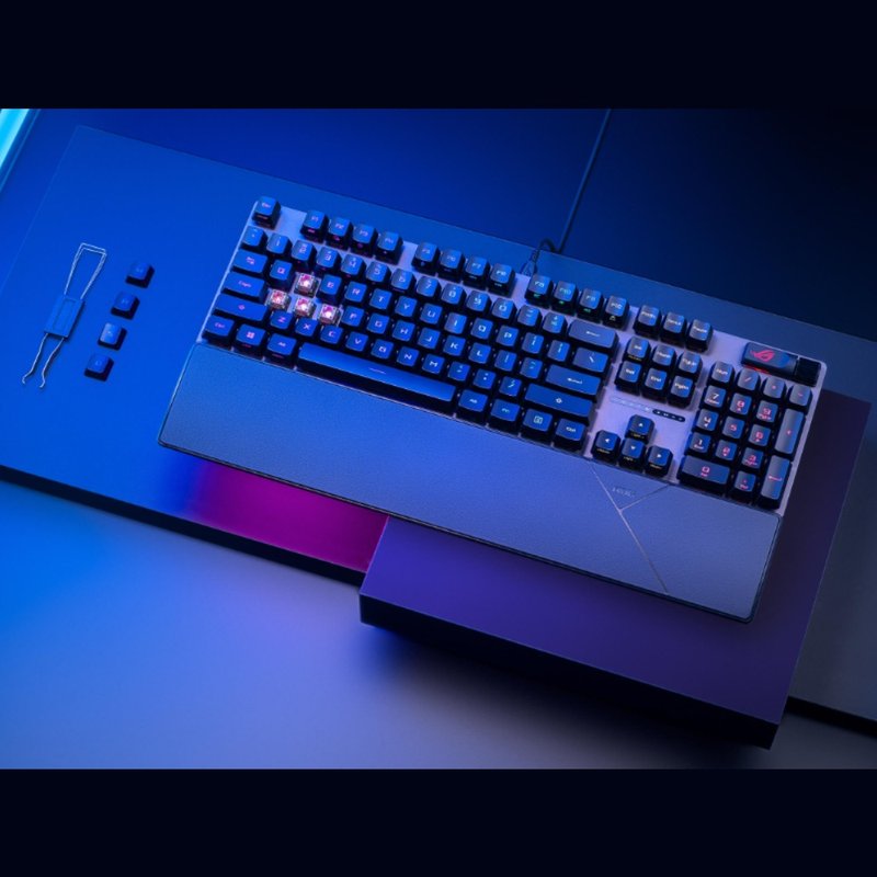 ASUS 华硕 ROG Strix Scope II RX 电竞键盘 (PBT材质) - 电脑配件 - 塑料 黑色