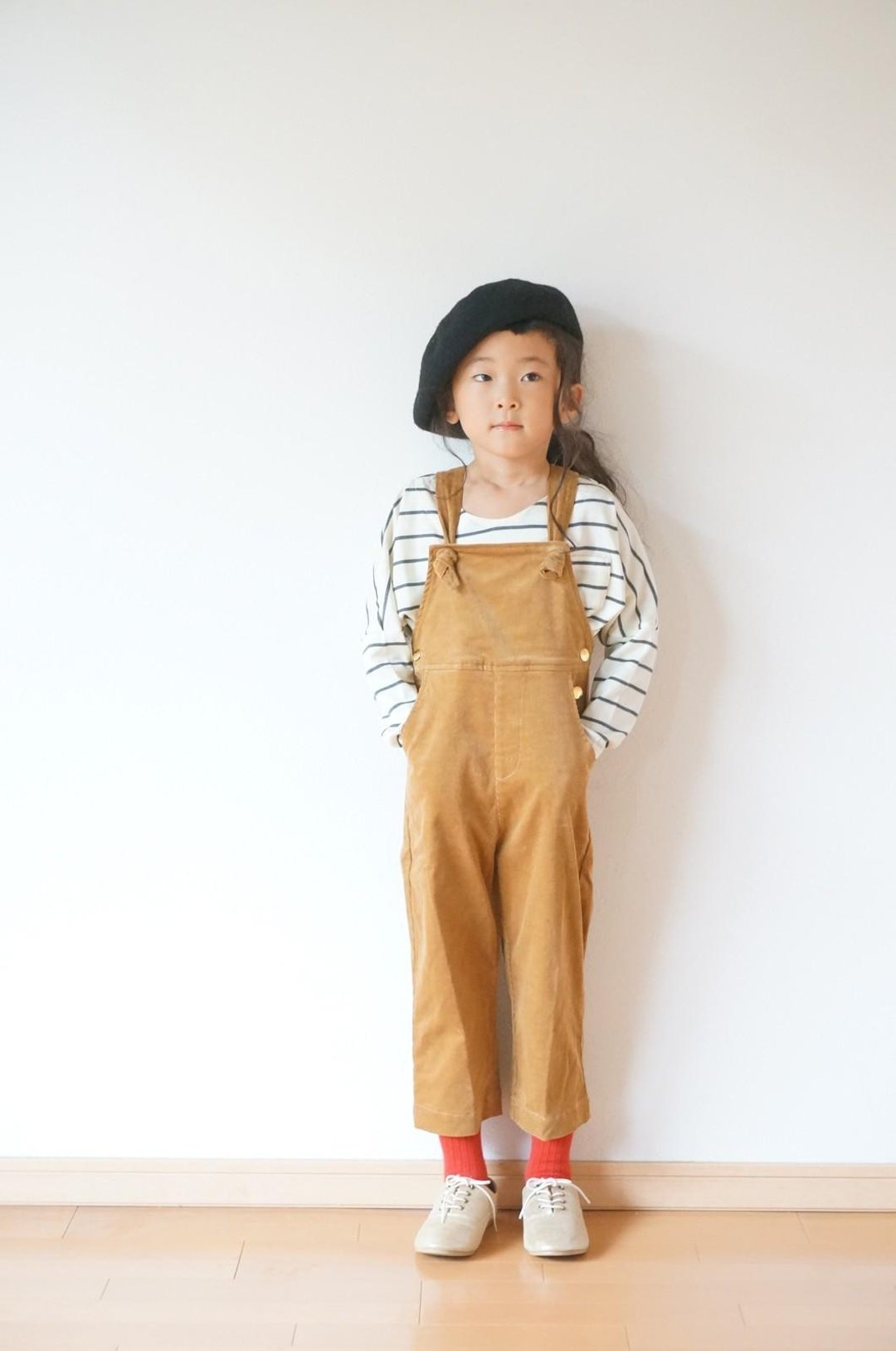 Cotton corduroy Salopette 90size - 其他 - 棉 