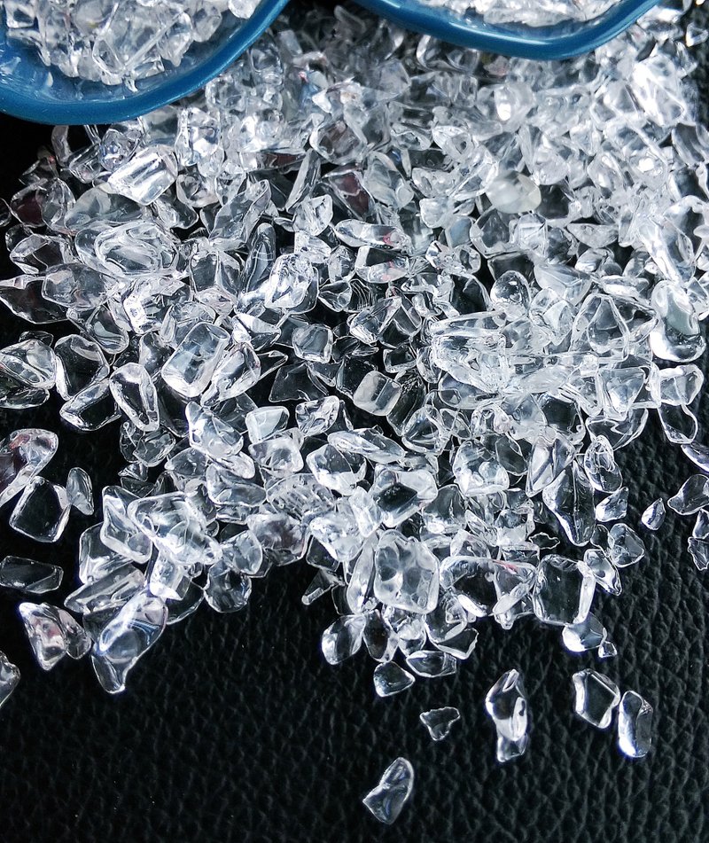 天然白水晶碎石 净化专用小碎石 中粗透亮 一份 200g 售100元 - 摆饰 - 其他材质 