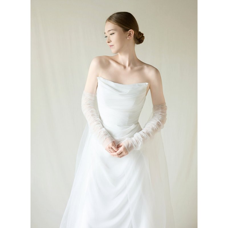 Callis 卡莉丝白色礼服 - 晚装/礼服 - 丝．绢 白色