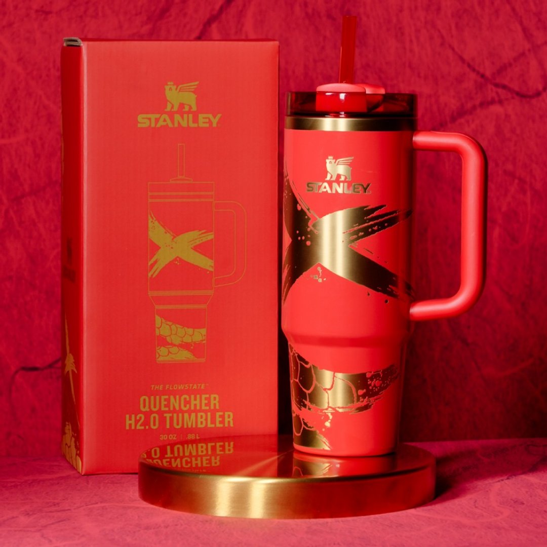 STANLEY 蛇年限定款 吸管随手杯 2.0 0.88L / 藏金红 - 保温瓶/保温杯 - 不锈钢 