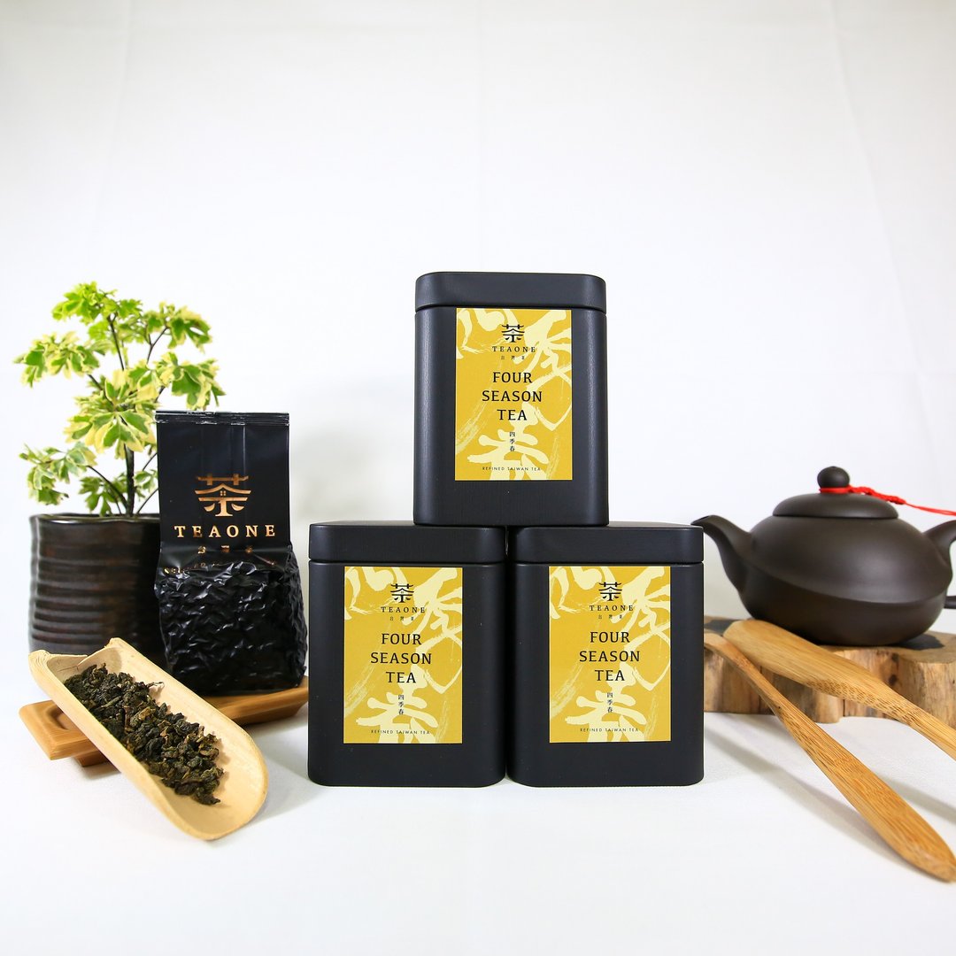 【TeaOne I 原叶茶罐】四季春 Four Season Tea【75g/罐】 - 茶 - 新鲜食材 黄色