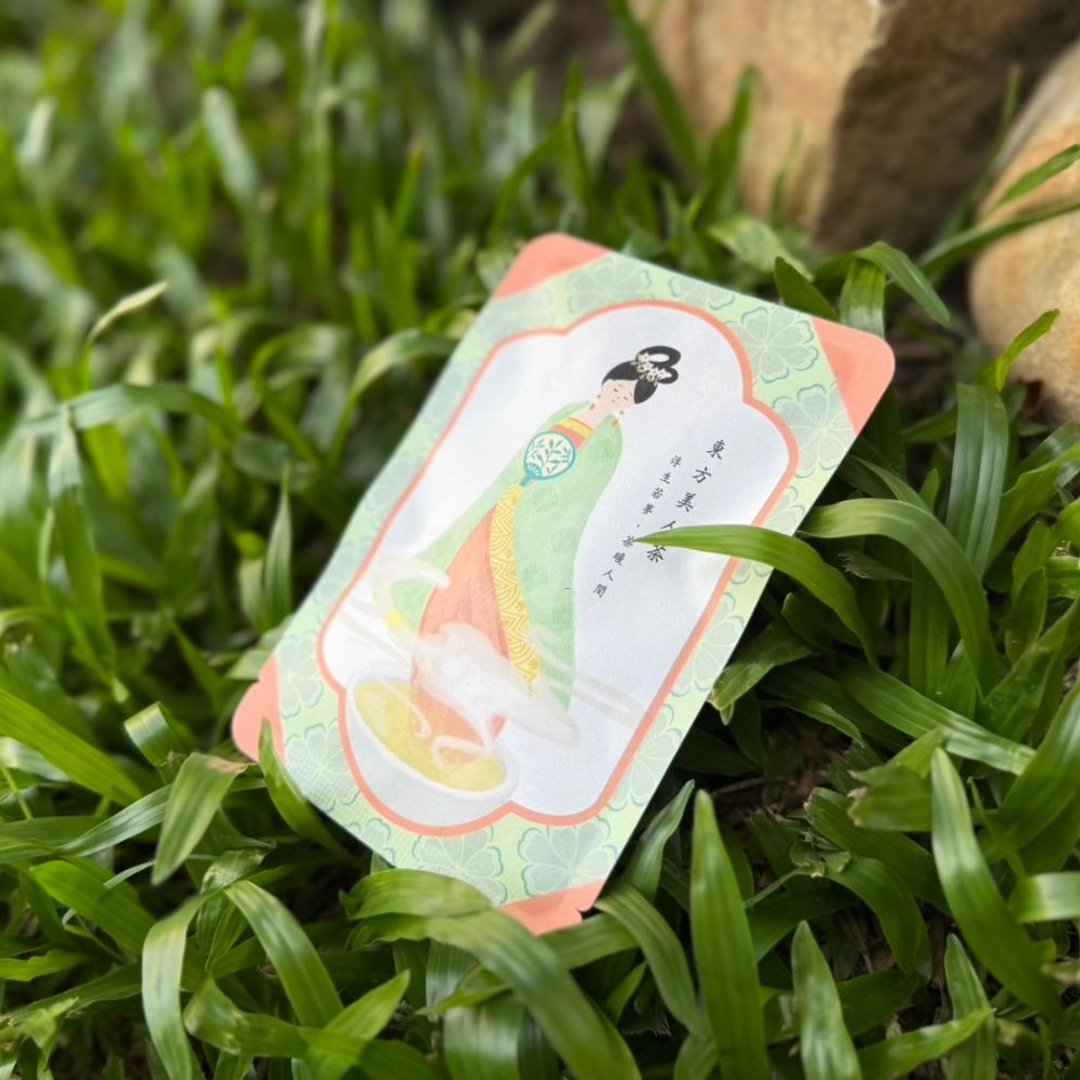 东方美人立体茶包 茶暖人间 明信片风格 (2.5gx2入/包) 台湾农林 - 茶 - 纸 粉红色