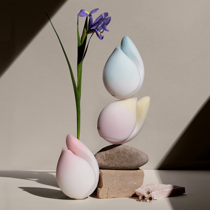 花下月 愉月礼盒-天青 - 情趣用品 - 硅胶 