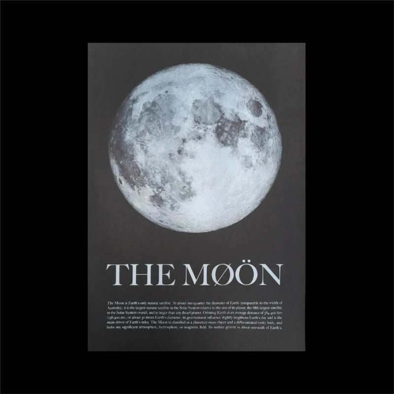 月球A3海报  THE MOON A3 Poster - 海报/装饰画/版画 - 纸 白色