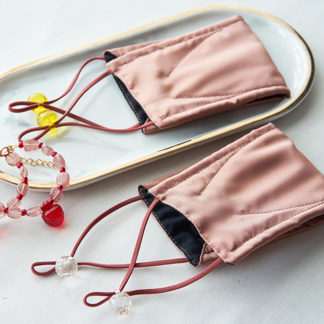 Face masks made from satin fabric(N95 pattern) 口罩 - 口罩 - 其他材质 粉红色