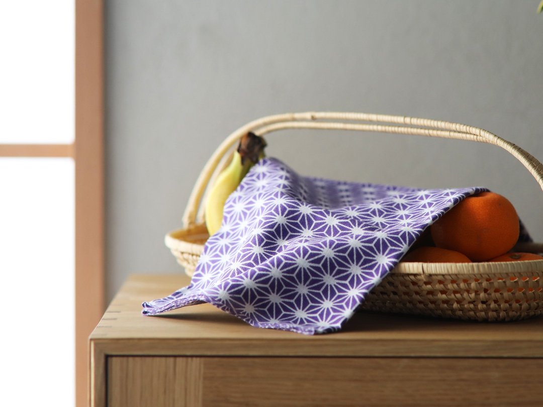tsu na gu Komon pattern hand towel Hemp leaf - 其他 - 棉．麻 