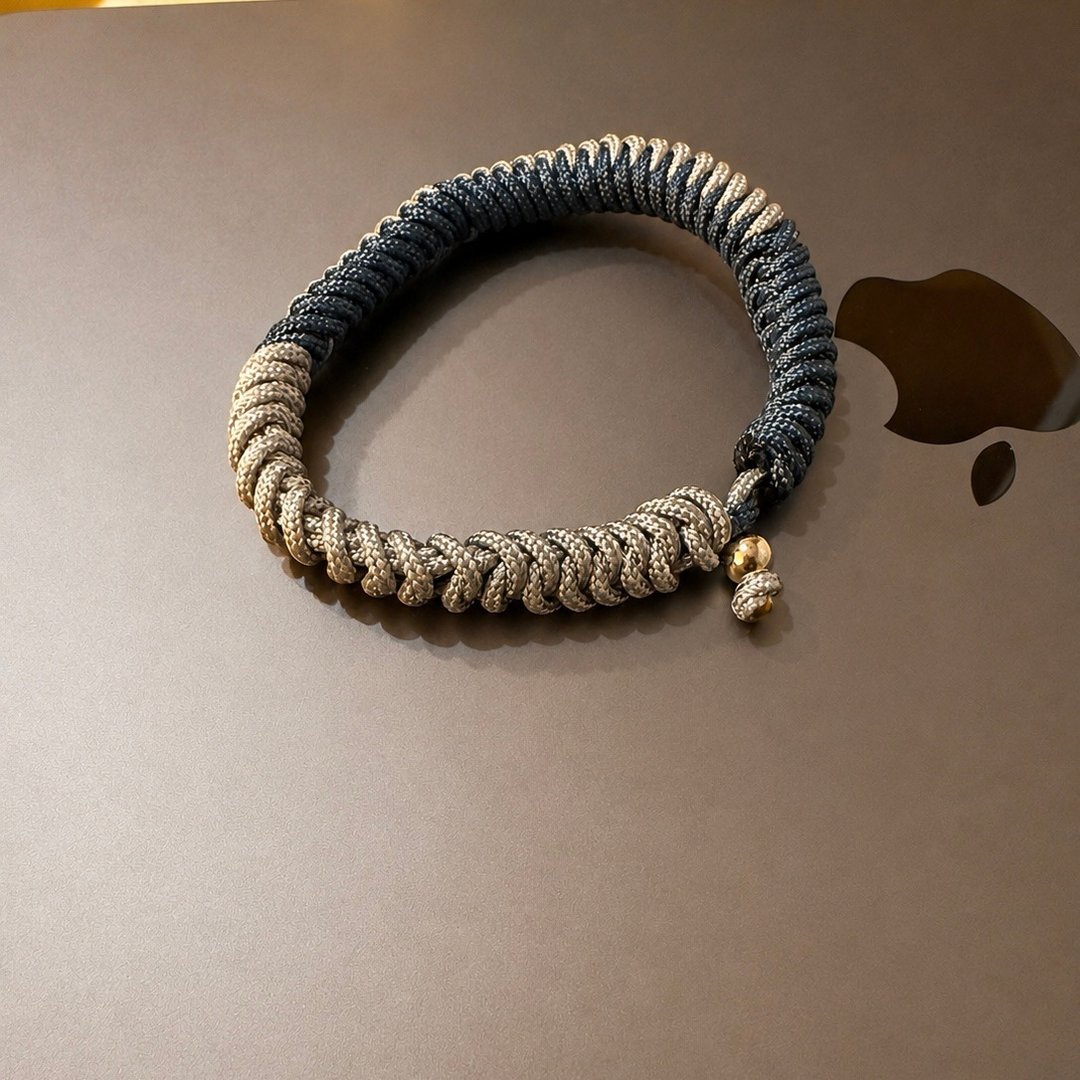 蔚蓝之心 飞马绳手工编织手环 - 手链/手环 - 真皮 蓝色