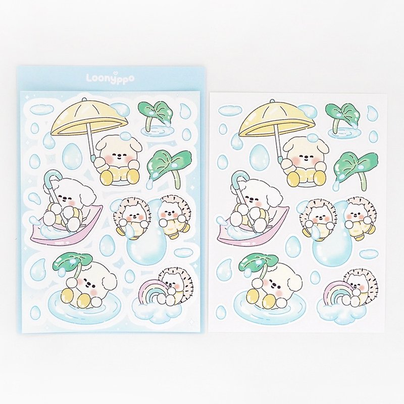 雨天贴纸 (线条贴纸) - 贴纸 - 纸 