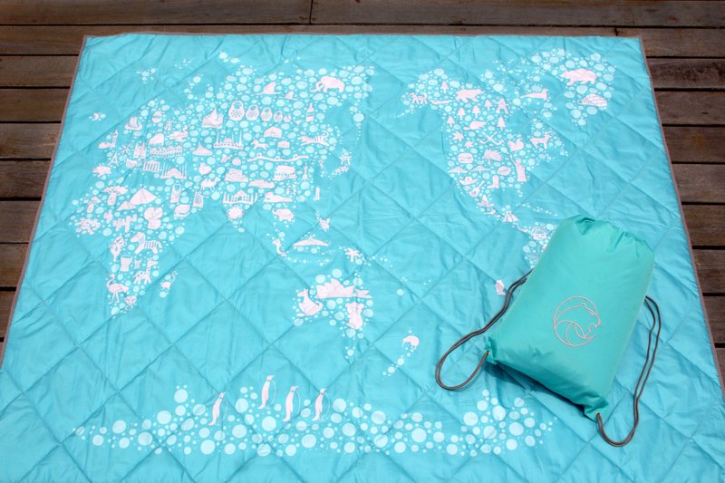 Nuhox 怒吼狮【厚片垫】冰雪世界 - 野餐垫、露营垫和摆设用垫 - 野餐垫 - 聚酯纤维 蓝色