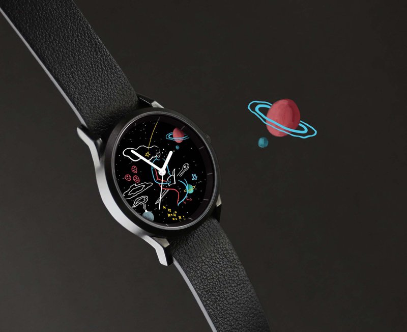 插画 X 对表 - 【Above Time】 - 对表/情侣表 - 其他金属 黑色