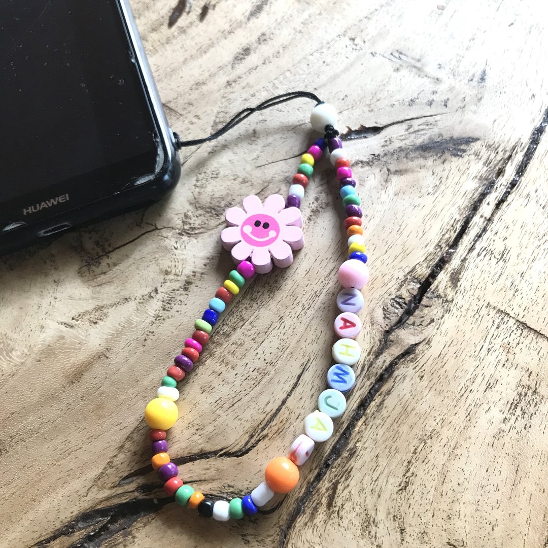 Personalized bead mobile strap - 挂绳/吊绳 - 压克力 多色